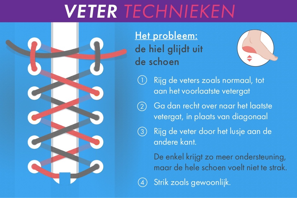 Nieuwsgierigheid leeuwerik Beïnvloeden Techniek Veterstrikken | Pedicurepraktijk Renate Piek